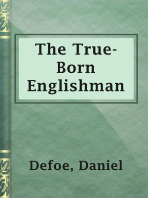 cover image of The True-Born Englishman